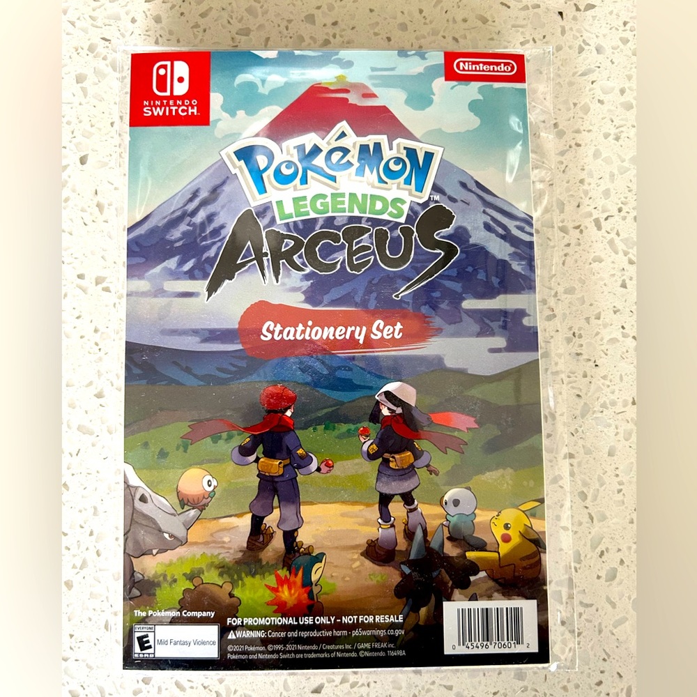 Pokemon Legends Arceus Stationary Set